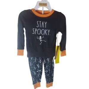 Rae Dunn "Stay Spooky" Two Piece Pajama Set, NWT, 2T